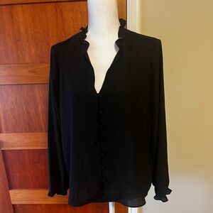 J. Crew black blouse